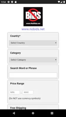 No Bids Search Tool android App screenshot 5